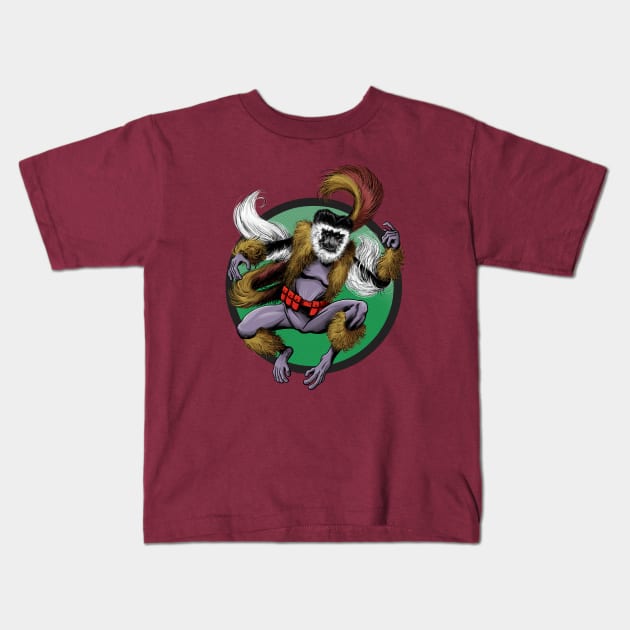 Squirrel Guereza Kids T-Shirt by ThirteenthFloor